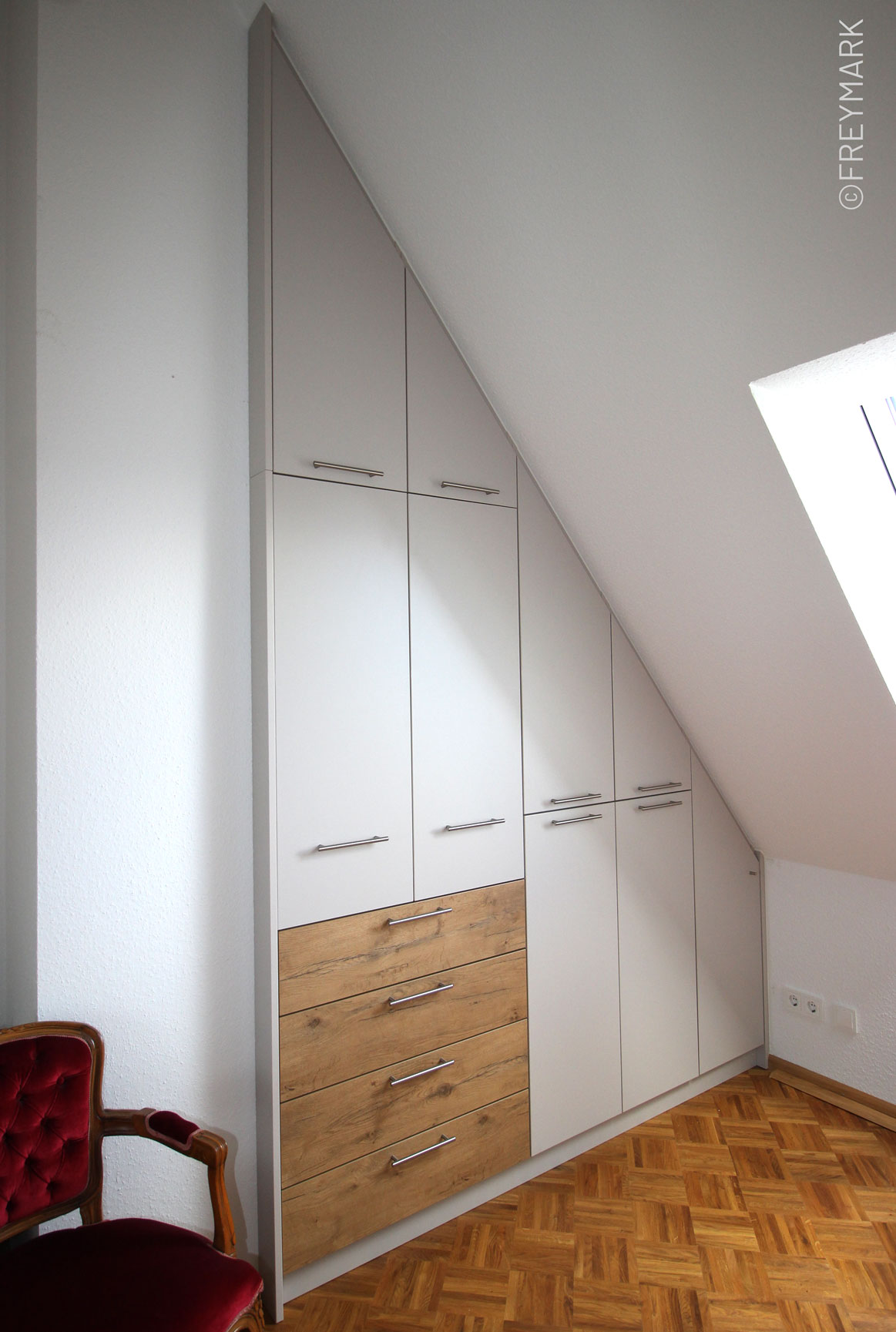 Schreinerei Freymark Freiburg Schrank Dachschr&auml;ge