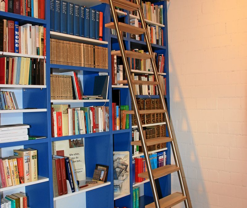 Schreinerei Freymark Freiburg - Bücherregal mit Leiter