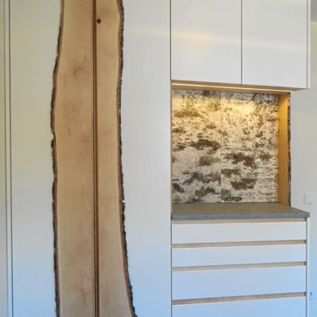 Einbauschrank mit Naturbrett Birke Schreinerei Freymark Freiburg