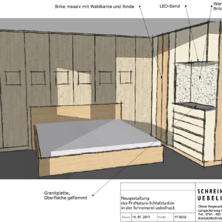 Schreinerei Freymark Freiburg Raumplanung Schlafzimmer