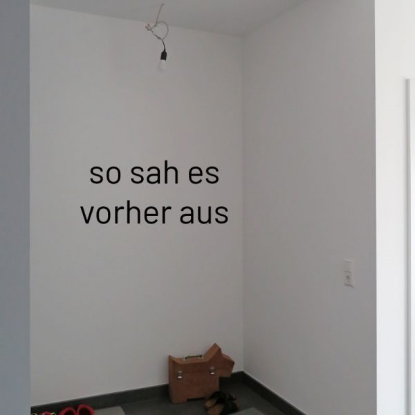 Garderobennische ohne Einrichtung von der Schreinerei Freymark