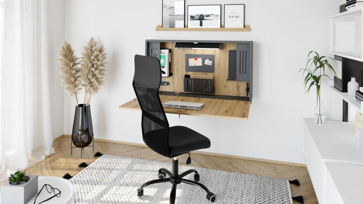Praktisches Homeoffice im Miniaturformat aus der Schreinerei Freymark in Freiburg