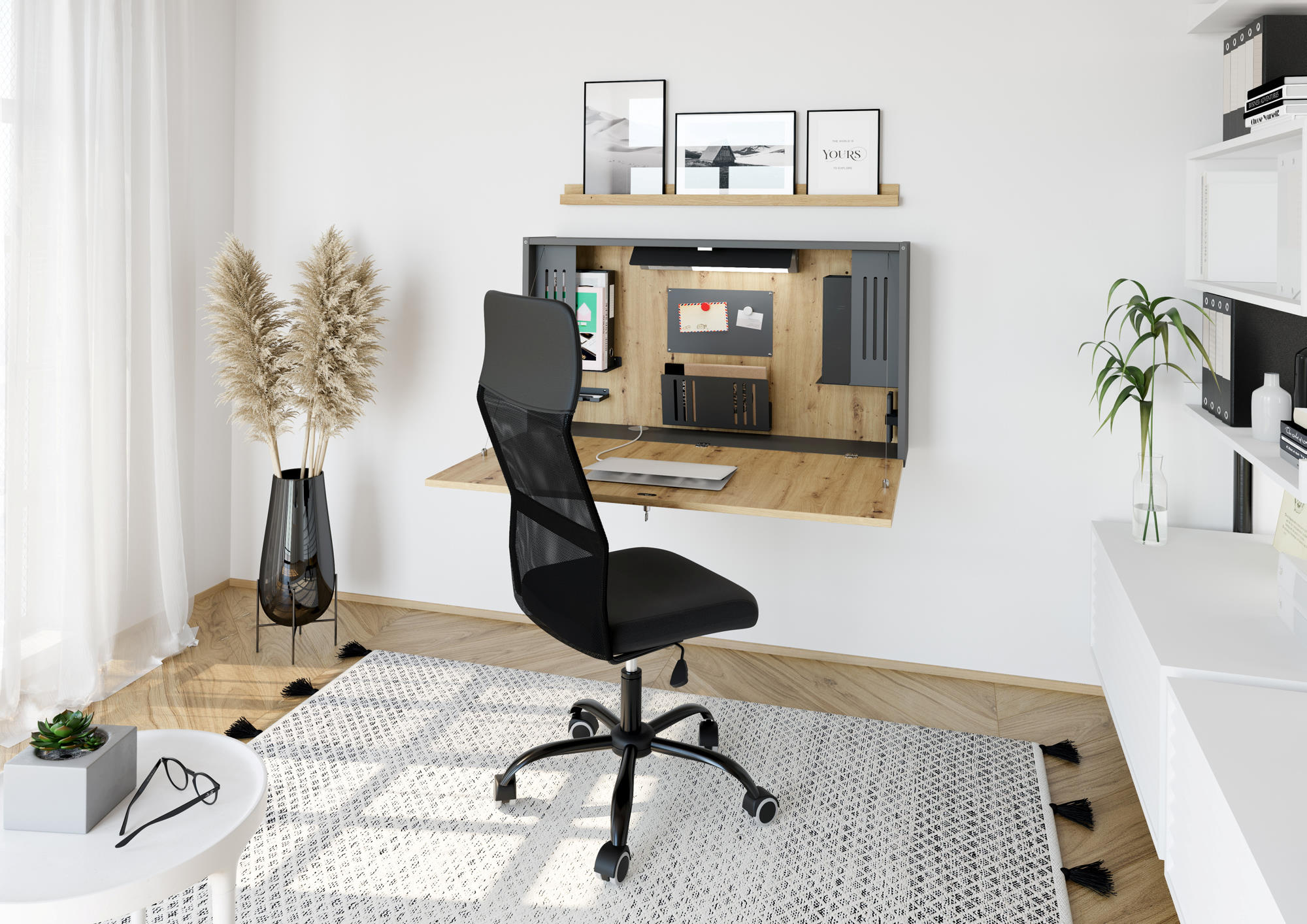 Praktisches Homeoffice im Miniaturformat aus der Schreinerei Freymark in Freiburg